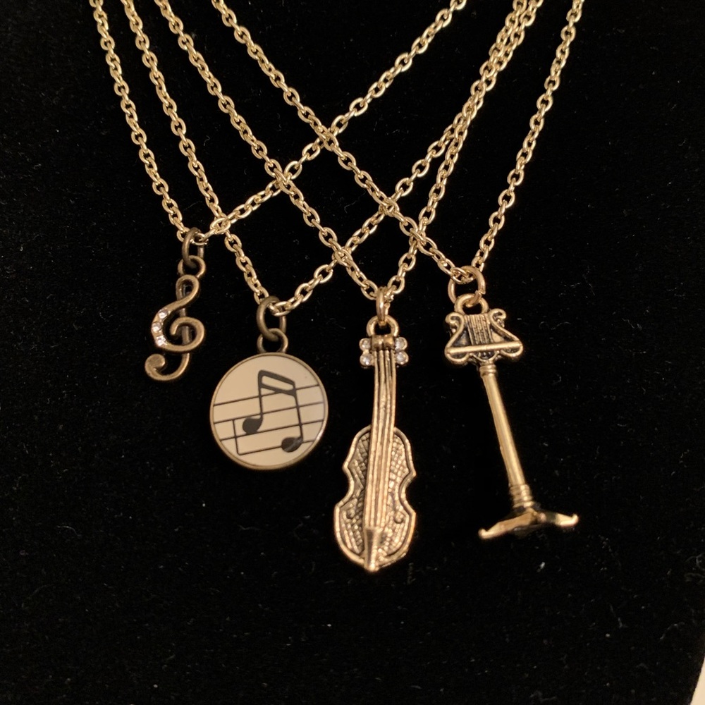 Bundle of 4 ‼️ Musical Pendants
